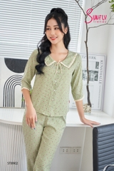 Bộ Sunfly pijamas kate áo tay lỡ quần dài ST8902