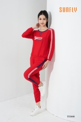 Bộ Sunfly linne thể thao QD  cổ tròn SS5668