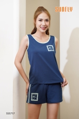 Bộ COTTON  Sunfly 3 lỗ quần soóc SS5717
