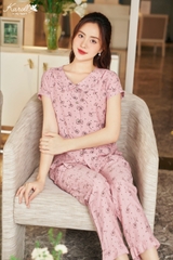bộ thô karoll quần dài áo cộc NH23.003