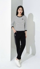 Bộ thể thao kẻ cotton tay lỡ q.dài SS5769