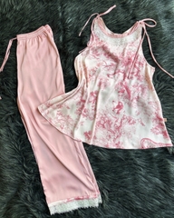Bộ LYTRENDY lụa, áo sát nách, QD -BN485