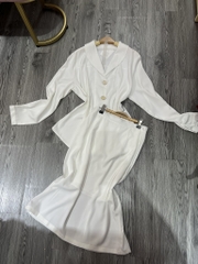 Set áo sơ mi + chân váy 50219