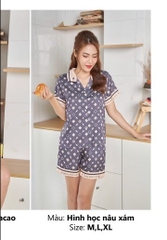 Bộ sunfly lụa quần sóc áo cộc ST8964
