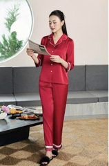 Bộ sunfly lụa trơn tay lỡ - ST9230