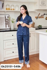 Bộ GK lụa cộc tay QD - GK25151