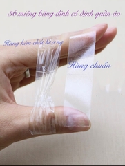 Băng dính cố định quần áo túi 36 miếng MS26