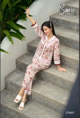 Bộ sunfly Lụa hoa  -QD tay lỡ -ST9087