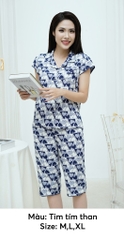 Bộ Sunfly lanh ht áo tay hến q.ngố ST9191