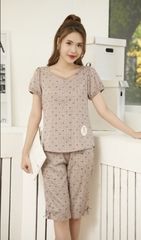 Bộ Sunfly kate áo cộc q.ngố ST9157