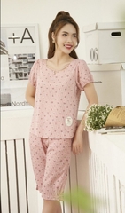 Bộ Sunfly kate áo cộc q.ngố ST9157