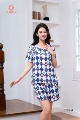 Bộ Sunfly lanh pizama QĐ - ST9394