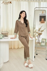 Bộ Lụa KAROLL  QD Áo Dài Tay Lụa Y NH22.071