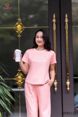 Bộ poly cotton2da cộc tayQD- SF93123