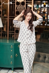 Bộ Karol Thu Lụa LU XU RY  quần dài áo tay dài NH 22.074