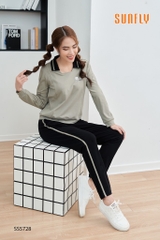 Bộ Sunfly thể thao tổ ong  QD áo dài tay SS 5728