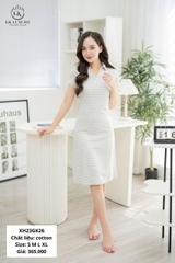 Váy Gk  cotton kẻ gk2602