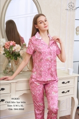 Bộ GK lụa  tay cộc .Qdài  - gk 83