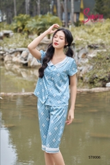 Bộ Sun fly ,lụa quần ngố ST9006
