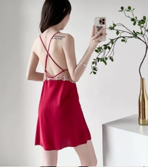 Bộ váy ngủ kèm choàng 9116