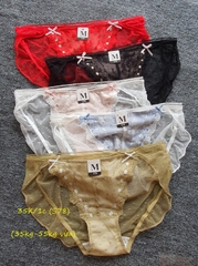 Quần chip cotton pha ren S78