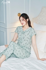 bộ thô karoll quần dài áo cộc NH23.003