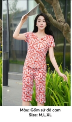 Bộ Sun Fly Lanh gốm sứ , quần ngố ,st9269