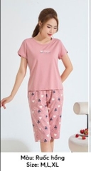 Bộ cotton áo cộc quần ngố-ST 9133