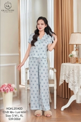 Bộ Lụa hoa thị  QD tay cộc , GK25142