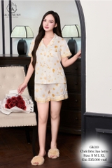 Bộ lụa CHANEL đùi pizama - GK 110