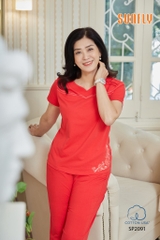 Bộ sunfly cotton quần ngố áo cộc SP2091