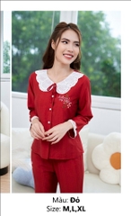 Bộ sun fly linen QD,áo tay dài ST9083