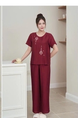 Bộ Sunfly linen áo cộc QD - SP2240