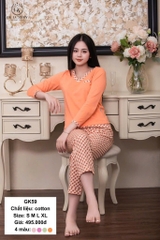Bộ GK cotton phối dài tay - GK59