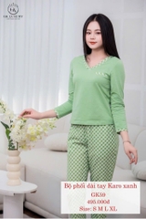 Bộ GK cotton phối dài tay - GK59