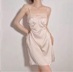Váy ngủ khoét eo kèm đệm 2548