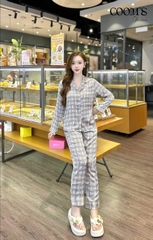 Bộ Gk lụa chữ B ,QD, tay dài C04