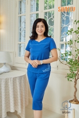 Bộ sunfly cotton quần ngố áo cộc SP2091
