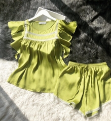 Bộ quần đùi LYTRENDY xanh