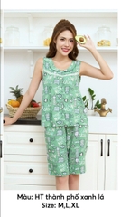 Bộ Sunfly lanh ht độc quyền áo sát nách q,trên gối ST9179