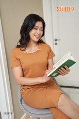 Bộ sunfly cotton quần ngố áo cộc SP2113