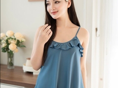 Bộ GK lụa trơn -2 dây Q đùi -GK36