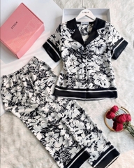 Bộ LYTRENDY  Lụa áo cộc quần dài BN301