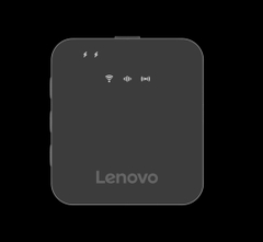 Micro không dây âm thanh nổi Lenovo MC550 dùng để ghi hình DSLR, IOS, Android, PC, phát trực tiếp, phỏng vấn, Mini Mic 300 mAh