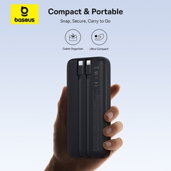 Pin Sạc Dự Phòng Baseus Lipow Dual Cable 20000mAh 22.5W Sạc Nhanh, Tích Hợp Cáp Type-C & Lightning