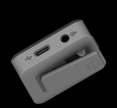 Micro không dây âm thanh nổi Lenovo MC550 dùng để ghi hình DSLR, IOS, Android, PC, phát trực tiếp, phỏng vấn, Mini Mic 300 mAh