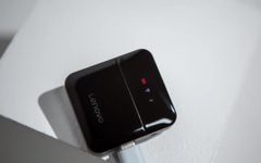 Micro không dây âm thanh nổi Lenovo MC550 dùng để ghi hình DSLR, IOS, Android, PC, phát trực tiếp, phỏng vấn, Mini Mic 300 mAh