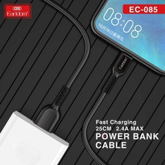 Cáp Sạc 2.4A Earldom 25cm EC-085