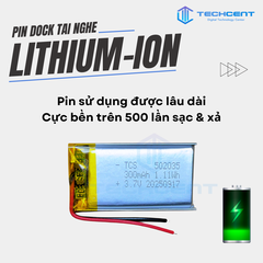 Pin Dock Sạc Thay Thế Cho Tai Nghe Hổ Vằn Ap2, Ap3, Ap4, Pro1, Pro2