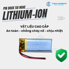 Pin Dock Sạc Thay Thế Cho Tai Nghe Hổ Vằn Ap2, Ap3, Ap4, Pro1, Pro2